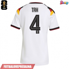 Lacne Ženy Futbalové dres Nemecko Jonathan Tah #4 MS 2026 Krátky Rukáv - Domáci